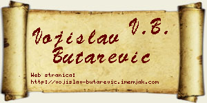 Vojislav Butarević vizit kartica